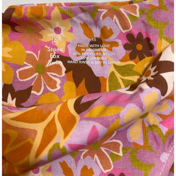 Stone Fox FP NWT Swim Rafa One Piece Azalea Size X-Small Retro Pop MSRP $200 - Picture 3 of 5